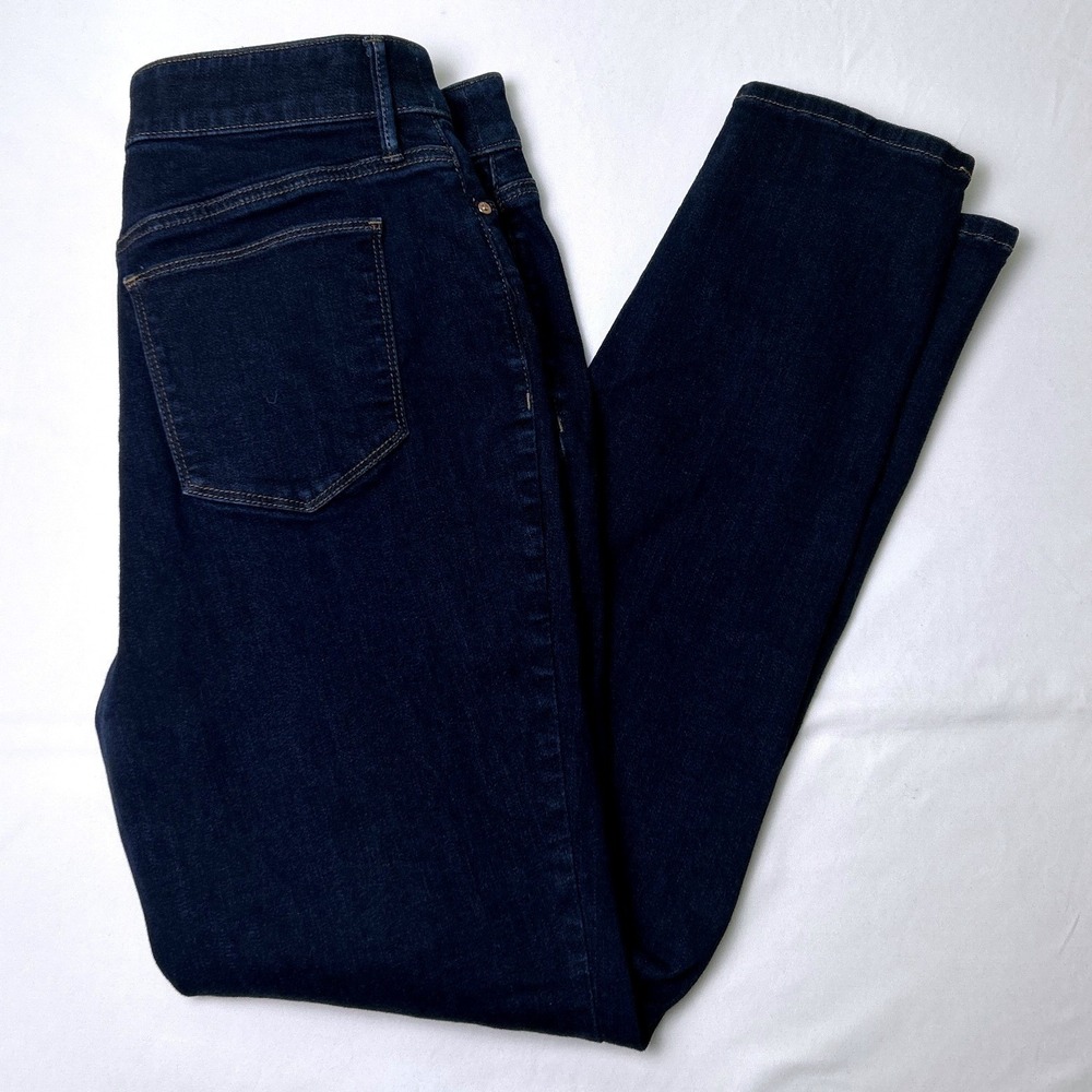 Chico's Womens Mid Rise Dark Wash Skinny Denim Jeans Size 1.5/10 Indigo Stretch